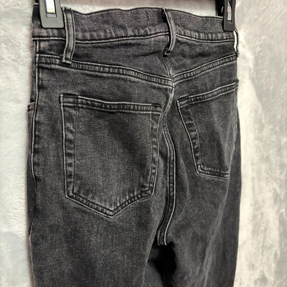 Abercrombie & Fitch The 90's Straight Ultra High Rise Black Jeans Womens 24/00 - Picture 6 of 12